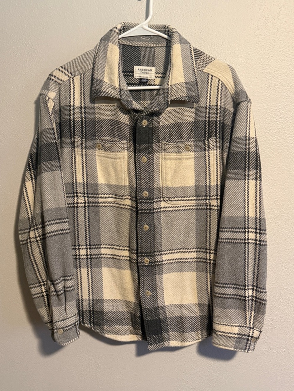 Flannel Plaid Neutral Shacket